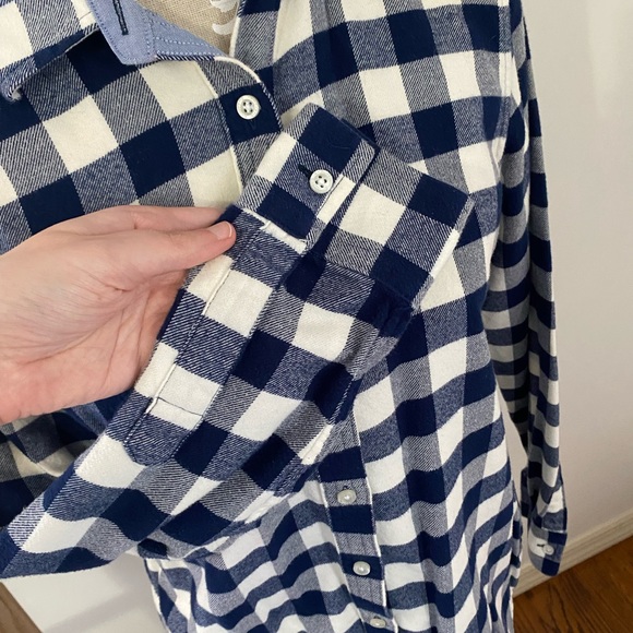 Land End (NWOT) Womens Navy Flannel - Picture 3 of 4